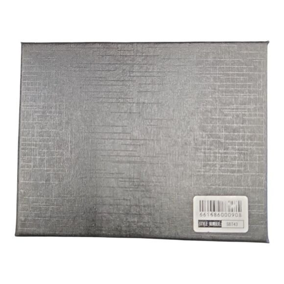 MEN'S  LUXURY GRAVELSTONE BOW TIE AND POCKET  SQUARE. SBT43. - Picture 3 of 3